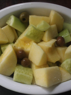 Una foto de Ensalada de manzana y pepino
