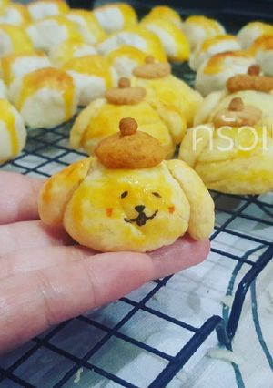 รูปของ ขนมเปี๊ยะPompompurin ไส้ฟัก🥒🥒