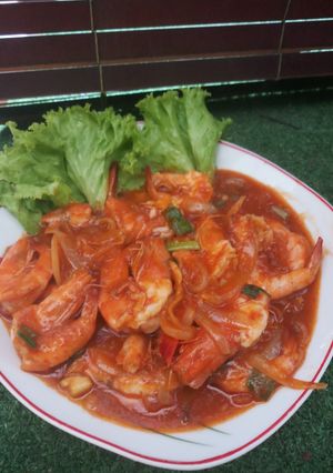Foto resep Udang saos padang ala kang seafood enak mantap anti gagal