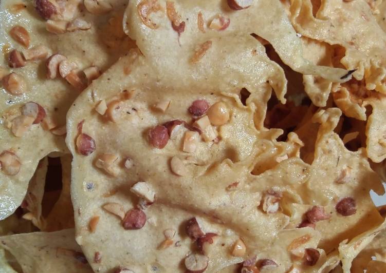 Bagaimana Membuat Peyek kacang + rebon Anti Gagal