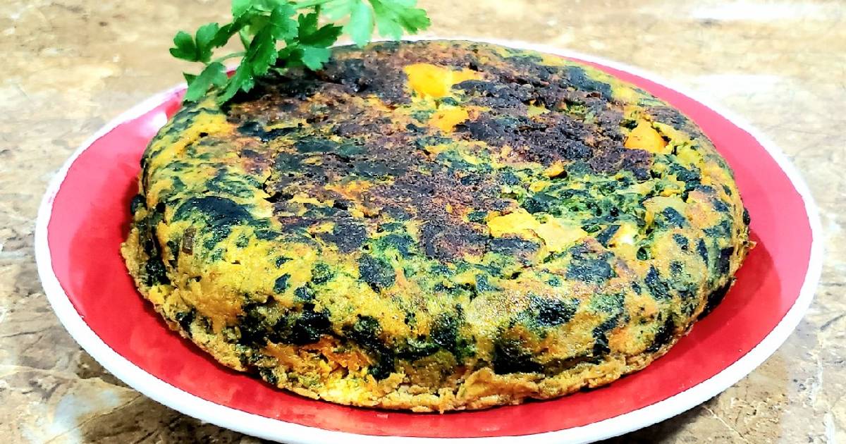 Tortilla de espinacas y calabaza Receta de Adriana Cookpad