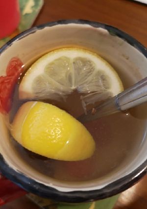 A picture of Gin hot toddy.