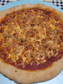 Una foto de Pizza sin gluten, mirar que maravilla