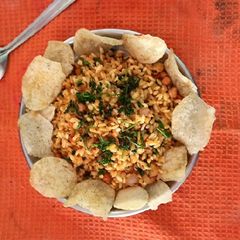 Soaked puffed rice poha A picture of Soaked puffed rice poha.