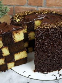 Foto resep Checkerboard Cake Bukan Hal Yang Mustahil Untuk Di Buat, Yuk Kita Coba !!!