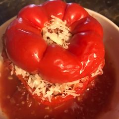 A picture of Stuffed Peppers with Ground Turkey.