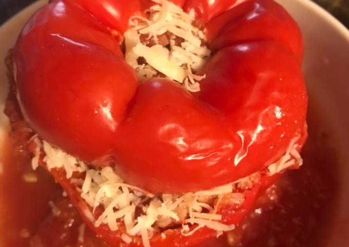 Recipe of Anthony Bourdain Stuffed Peppers with Ground Turkey