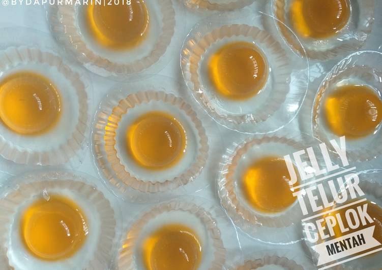 Olahan 32. Jelly Telur Ceplok | Cara Buat 32. Jelly Telur Ceplok Yang Mudah Dan Praktis