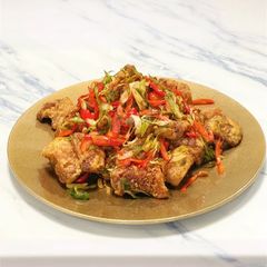 A picture of Crunchy Salt and Pepper Pork Chops.