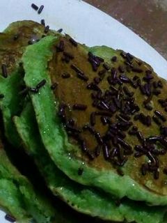 Foto resep Pancake pisang pandan