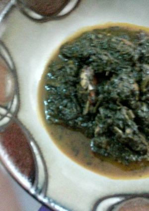 A picture of Edika ikon soup.