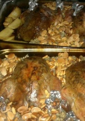 صورة لوصفة دجاج محشي فريكة