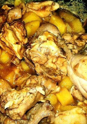 A picture of Potatoe/chicken.