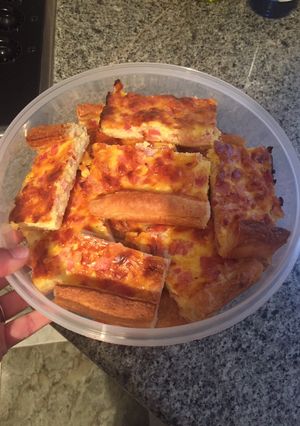 Una foto de Quiche de bacon y queso, perfecta para llevar a la playa