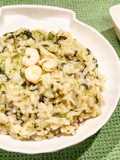 Risotto spinaci e gamberetti