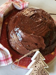 Foto di Zuccotto di pandoro con ricotta e gocce di cioccolato