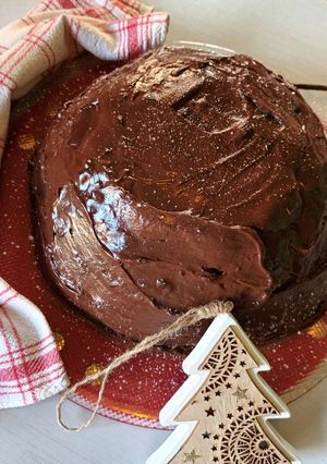 Foto di Zuccotto di pandoro con ricotta e gocce di cioccolato