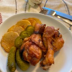 Crispy Baked Drumstick 🍗/Paha Ayam Panggang Renyah A picture of Crispy Baked Drumstick 🍗/Paha Ayam Panggang Renyah.