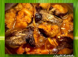 Hình của món Cá Trê Kho Gừng.