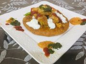 A picture of kachori chaat