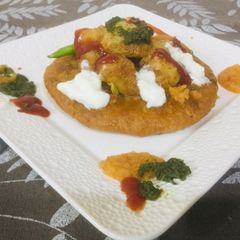 Aloo Kachori Chaat A picture of Aloo Kachori Chaat.