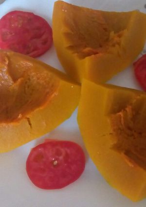 A picture of Boiled Pumpkin# Vegetable Contest#.