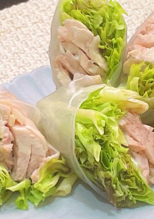椒麻辣味生菜捲 的食譜成品照片
