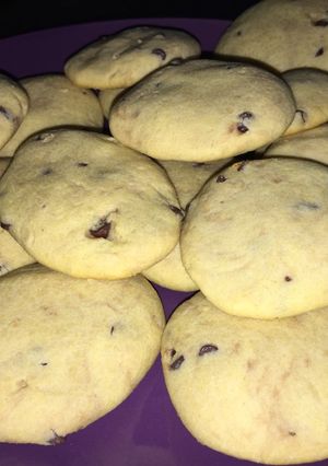 Una foto de Galletas SIN GLÚTEN de vainilla con chips de chocolate