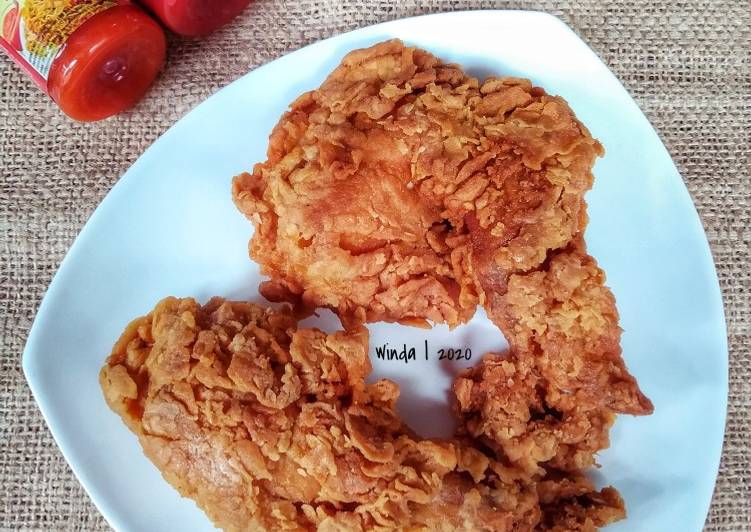 Resep membuat Ayam Goreng Keriting ala KFC menu masakan sehari hari