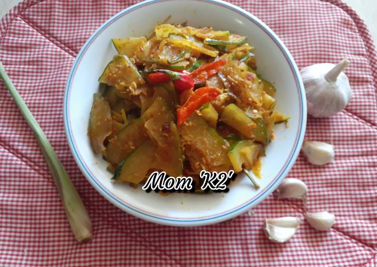 TUMIS BUAH PEPAYA MUDA, BUMBU RICA-RICA ALA Mom 'K2'