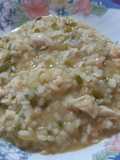 Risotto mixto, mar y tierra