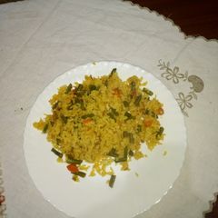 A picture of Fried VegetableTumeric Rice.