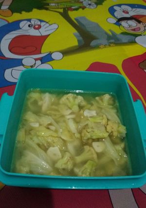 Foto resep Tumis bunga kol Dan kubis ala anak kos