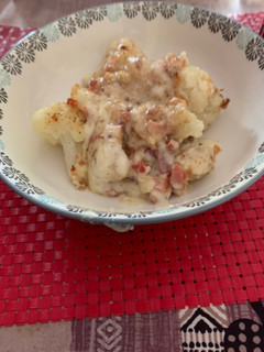 Una foto de Coliflor gratinada con bacon