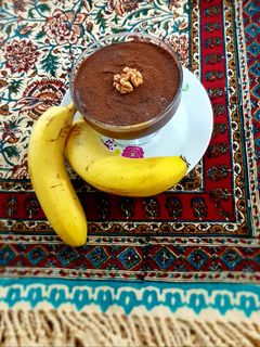 عکسی از دستور 🍌دسر فوری موز و شکلات با سه قلم ماده 🍌