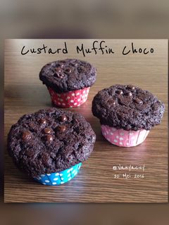 Foto resep Custard Muffin Choco