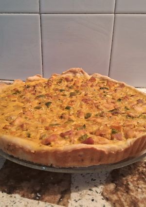 Una foto de Tarta cremosa de pollo y zapallo 🍗