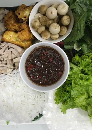 Hình của món Bún đậu mắm tôm.