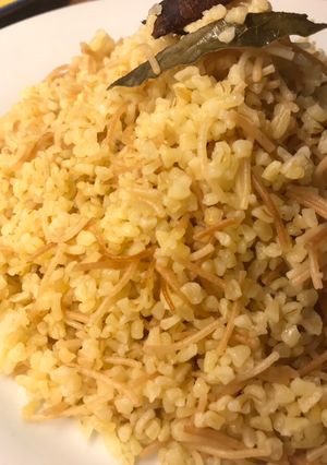 صورة لوصفة برغـل على شـعيرية 😋