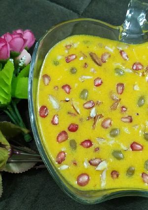 A picture of Mango Custard.