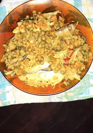 Una foto de Pejerrey con arroz al curry