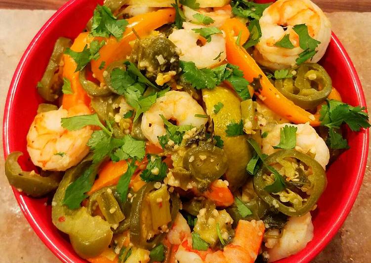 Easiest Way to Make Homemade Mike’s Spitfire Shrimp & Crispy Vegetables