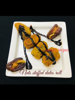 டேட்ஸ் நட்ஸ் ரோல் (Dates nuts roll recipe in tamil) செய்முறை முக்கிய புகைப்படம்