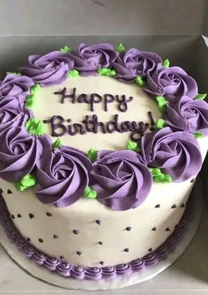 A picture of Homemade birthday cake🎂.