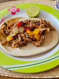 Alambre con carne de puerco