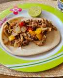 Alambre con carne de puerco