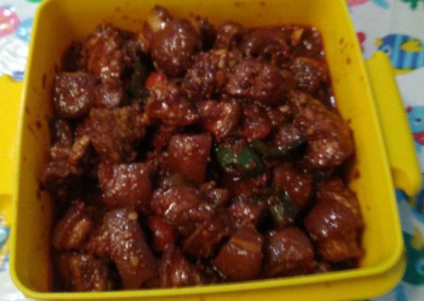 Babi pedas paprika