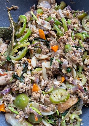Foto resep Pindang Suwir Kemangi Pete