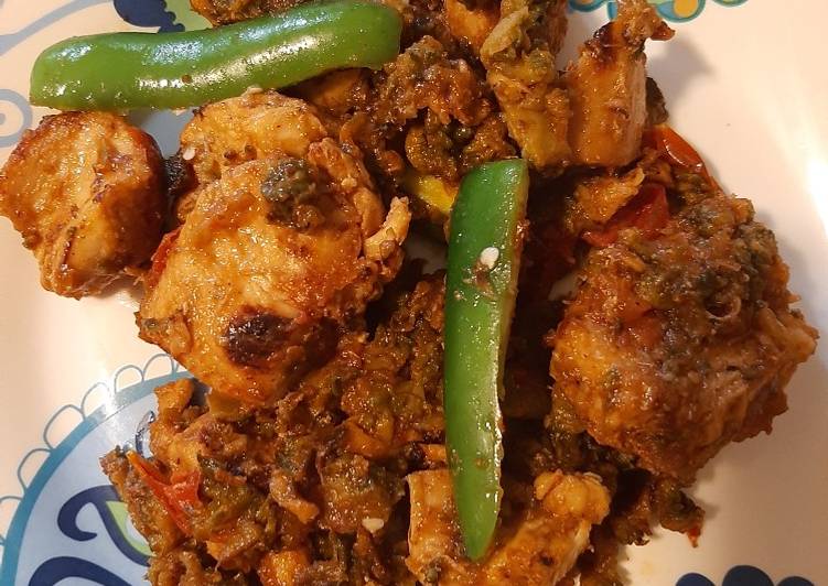 Simple Way to Prepare Favorite Karela chicken (Bitter Guord with chicken)