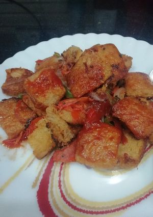 A picture of Bread Bhel.